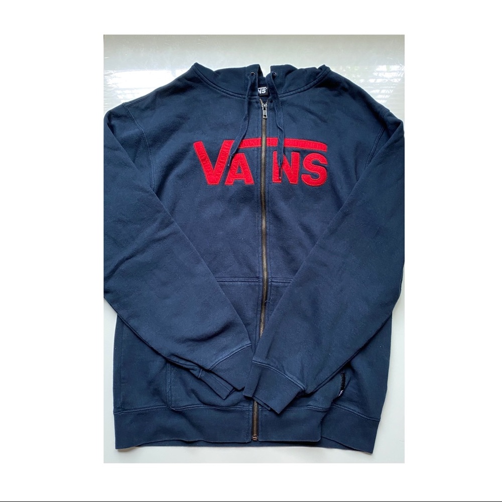 Vans, medium, mostly navy blue